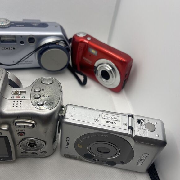 Digital Camera☆ Lot of 6 Miscellaneous Brands As Is For PARTS/REPAIRS - Picture 4 of 9